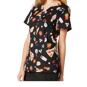 2X koi Penelope Junk Food Scrub Top